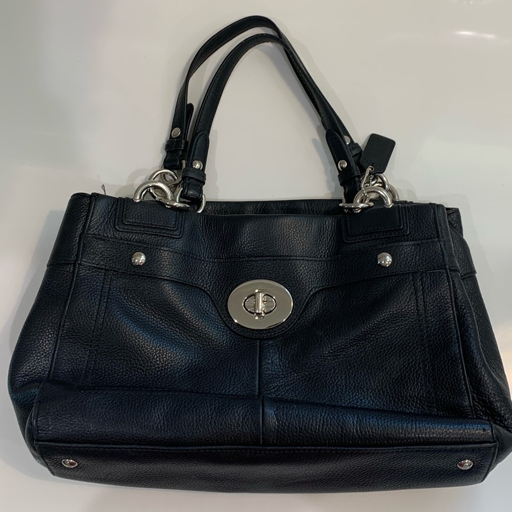 Vintage Black Coach Duffel